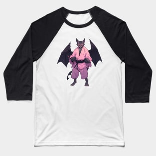 Kawaii Style Karate Master Bat Baseball T-Shirt